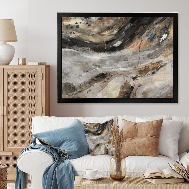 «Morning Effervescence III», reproduction sur toile, Cadre simple noir, H 24 po x l 32 po x P 1 po