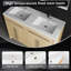 Lavabo de salle de bain, lavabo en résine pour meuble-lavabo
