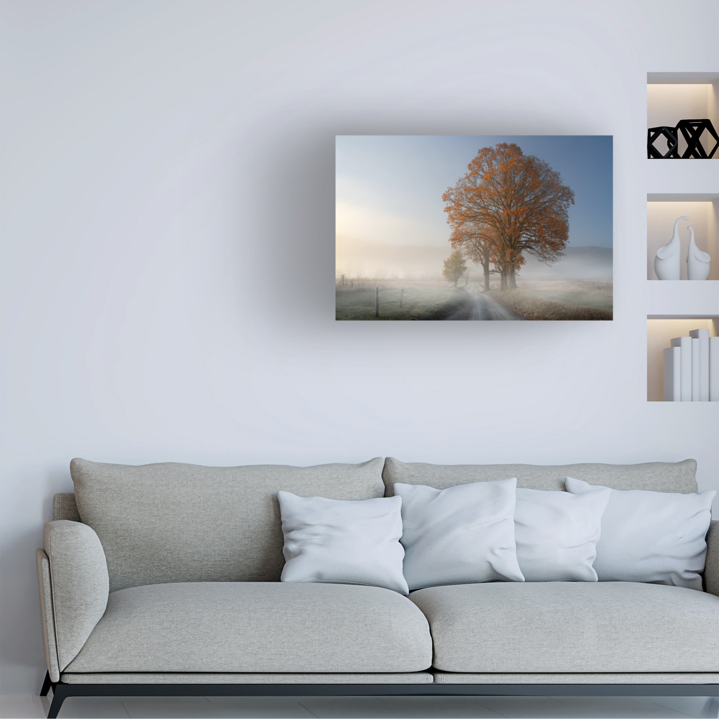 Charlton Home® Wrapped Canvas Wall Art - Rick Berk 'Autumn on Hyatt ...