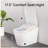 Tankless Smart Toilet With Bidet, Auto Flush, Auto Open/Close,Heated Seat, Warm Water and Dry, Foam Shield Function-121577207
