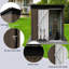 Remise de jardin 5 pi 4 pi - métal, porte verrouillable, métal imperméable, imperméable,