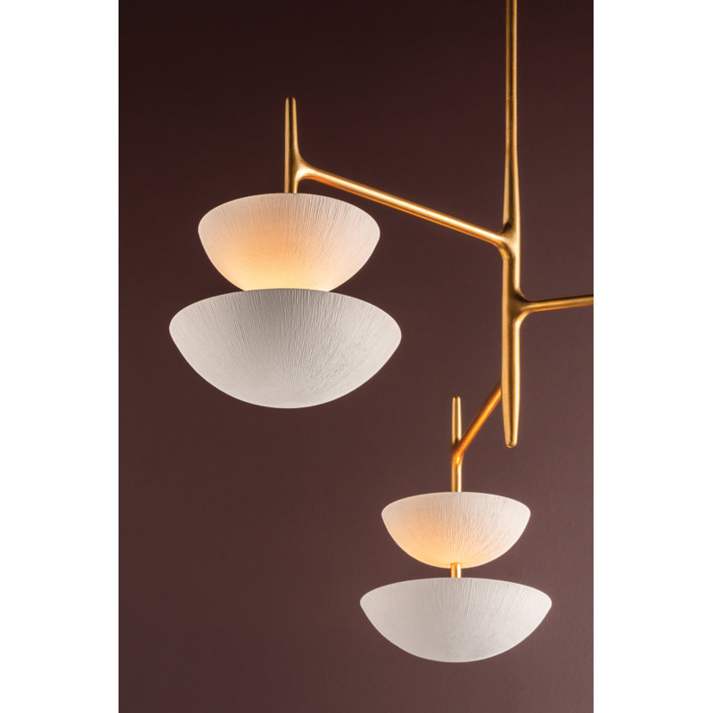 Evander Chandelier, 29.50" H x 42" W x 42" D, 6