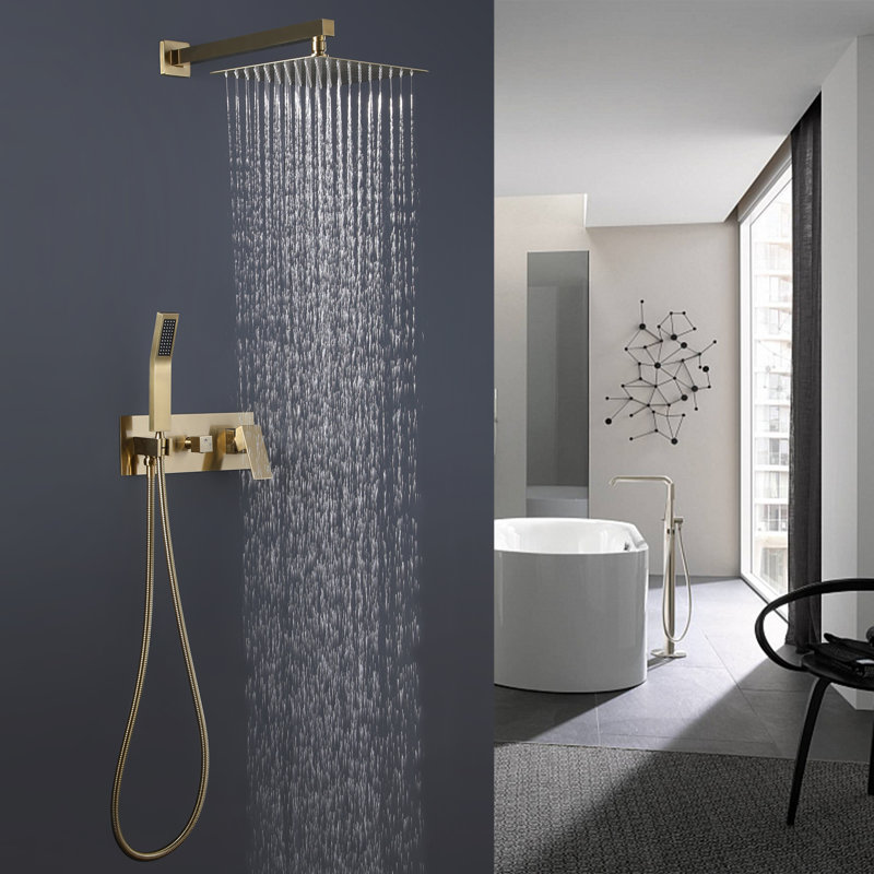 Système de douche complet avec valve brute