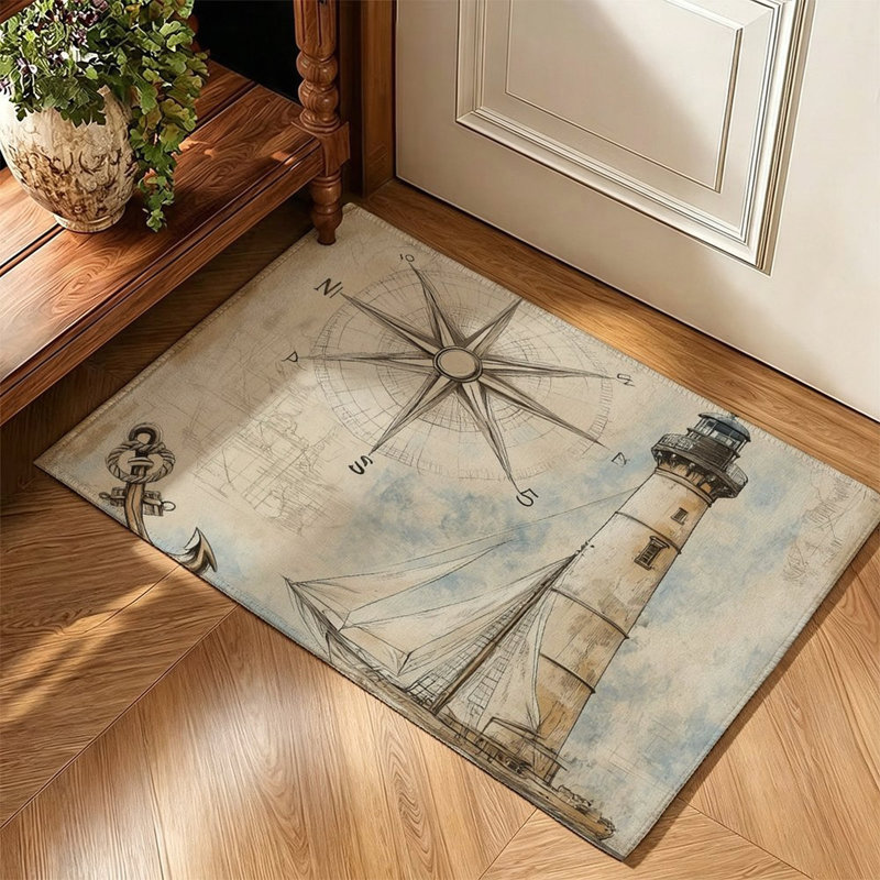 Cuisine d'entrée de tapis rétro antidérapante 47 x 31 po