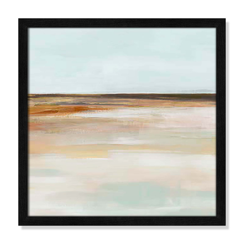 «Coastal Glades II» par Ian C, H 17 po x l 17 po x P 1,25 po, Cadre noir mince