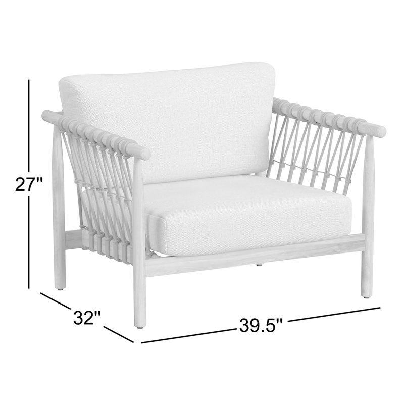 Leo Outdoor Accent Chair Taupe