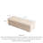 Rectangle Cream White Microfiber Upholstered Storage Ottoman