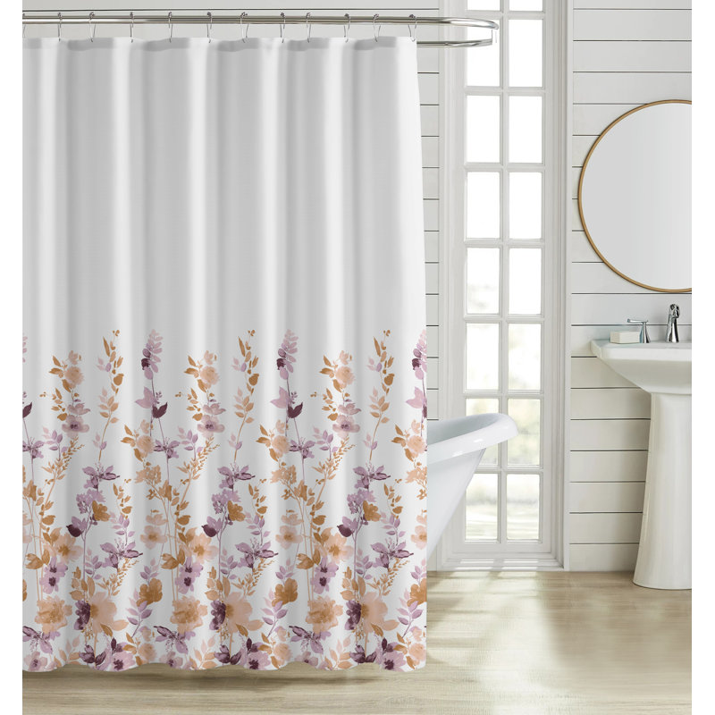 Ensemble de 13 rideaux de douche luxueux, Blanc géométrique