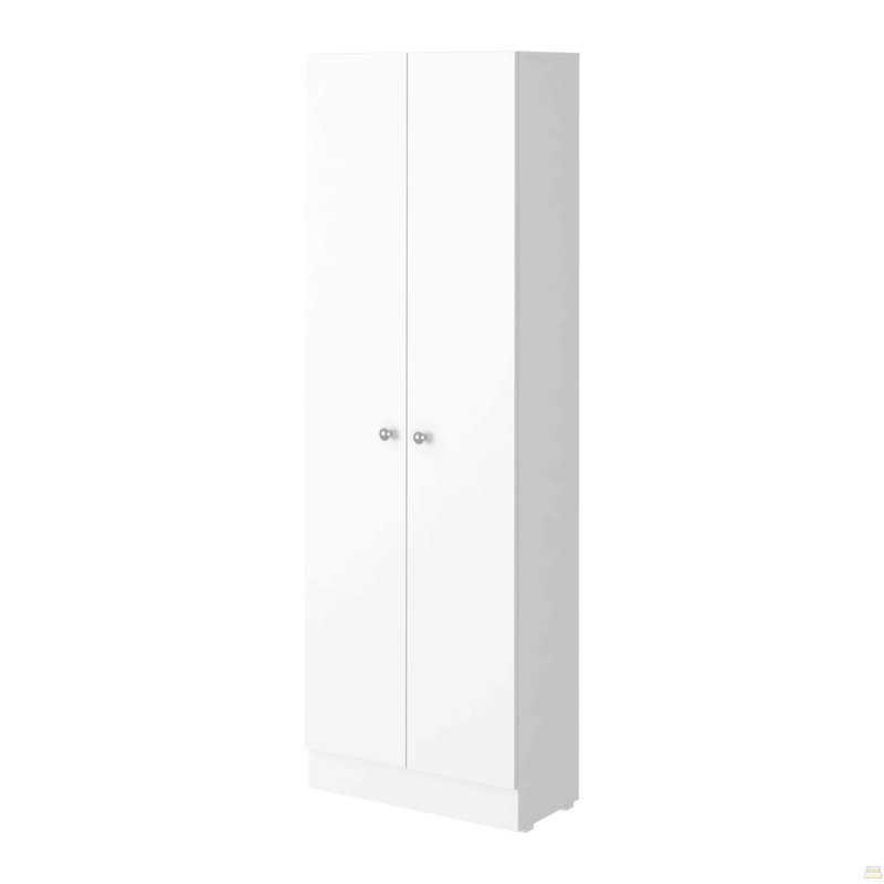 Armoire de rangement Pipestone, double porte, Blanc