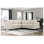 Siège de coin beige avec rangement en velours côtelé Modern Living Furniture