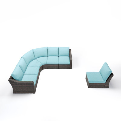  Ensemble de mobilier d'extérieur 7 pièces