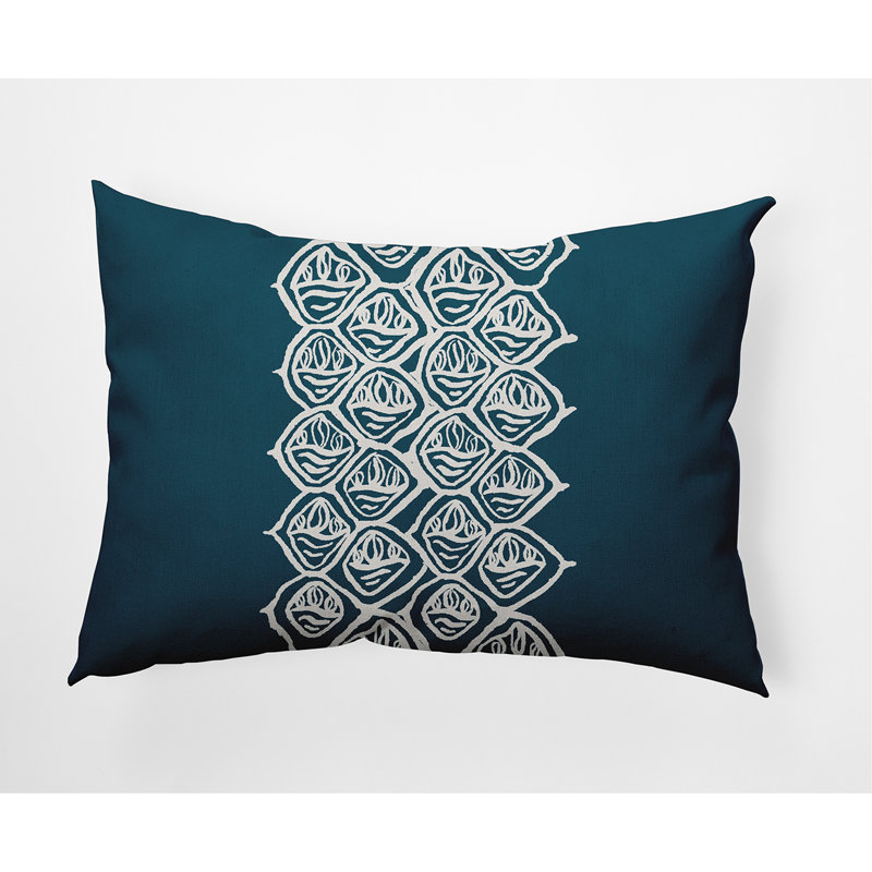 Housse de coussin en coton carrée/insert, Sarcelle