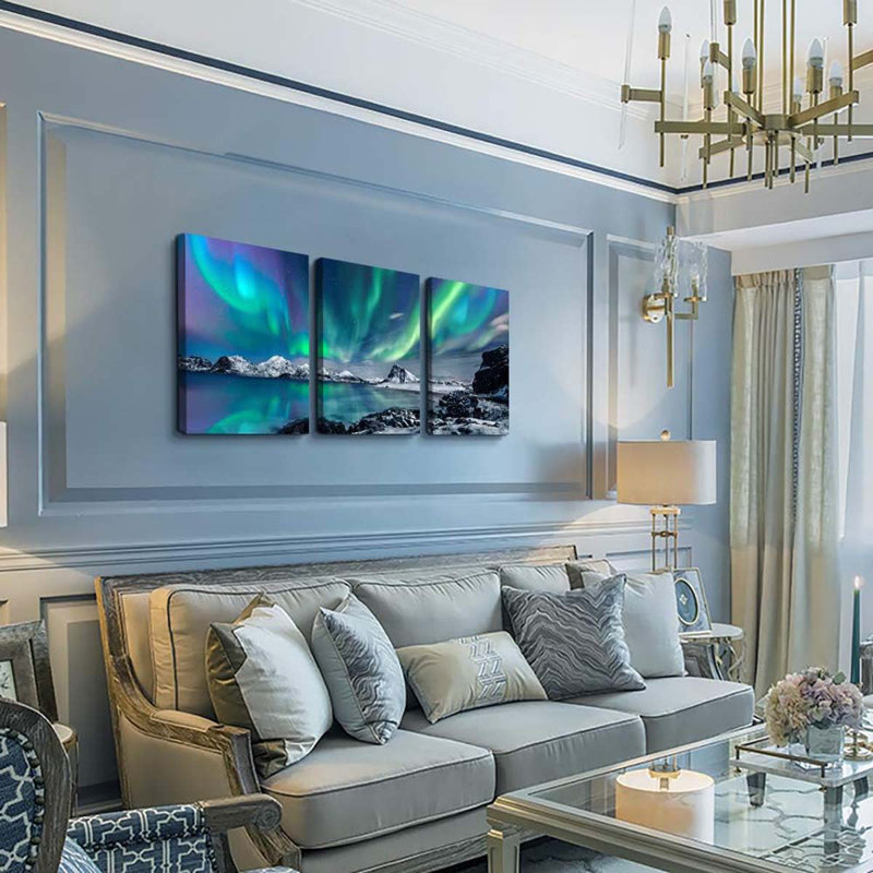 3 Piece Wrapped Canvas Print, 40 cm H x 60 cm W