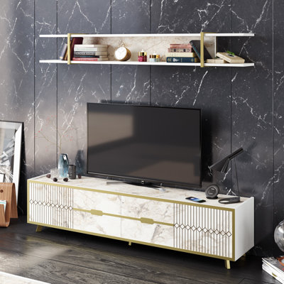 Caswell TV Stand for TVs up to 78"