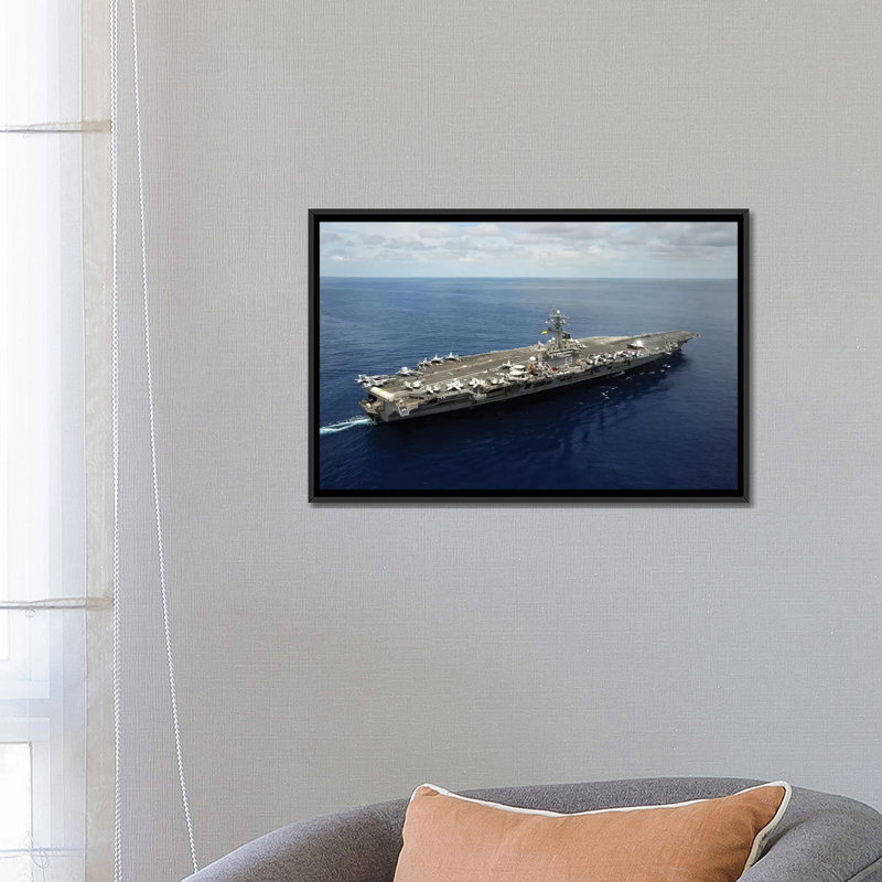 «Nimitz-Class Avion Carrier USS Dwight D. Eisenhower», reproduction de photo sur toile, H 18 po x l 26 po x P 1,5 po