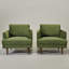 Ensemble de 2 fauteuils pivotants rembourrés Miller-1676801414