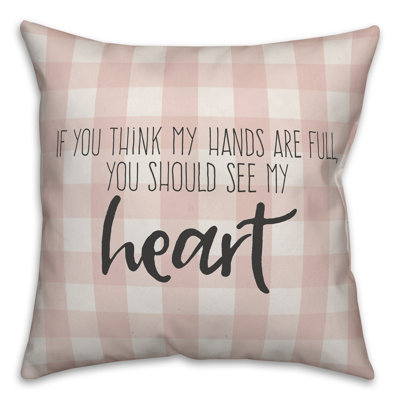 Si vous pensez que mes mains sont pleines, vous devriez voir mon coussin décoratif