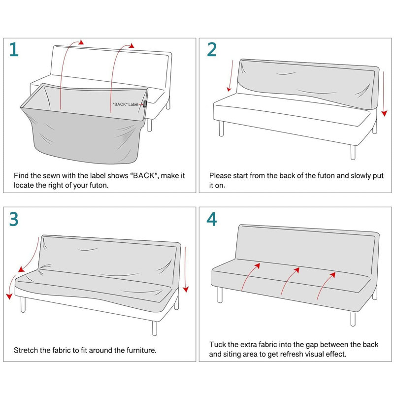 Polyester Box Cushion Sofa Slipcover
