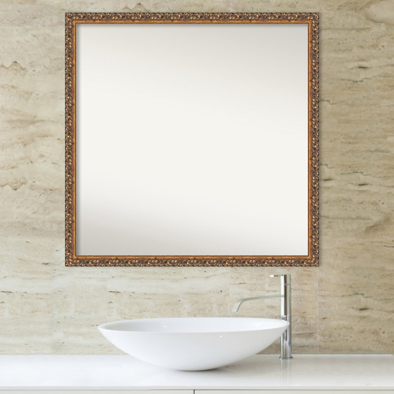 Miroir de salle de bain Antoniette, 28 po x 28 po