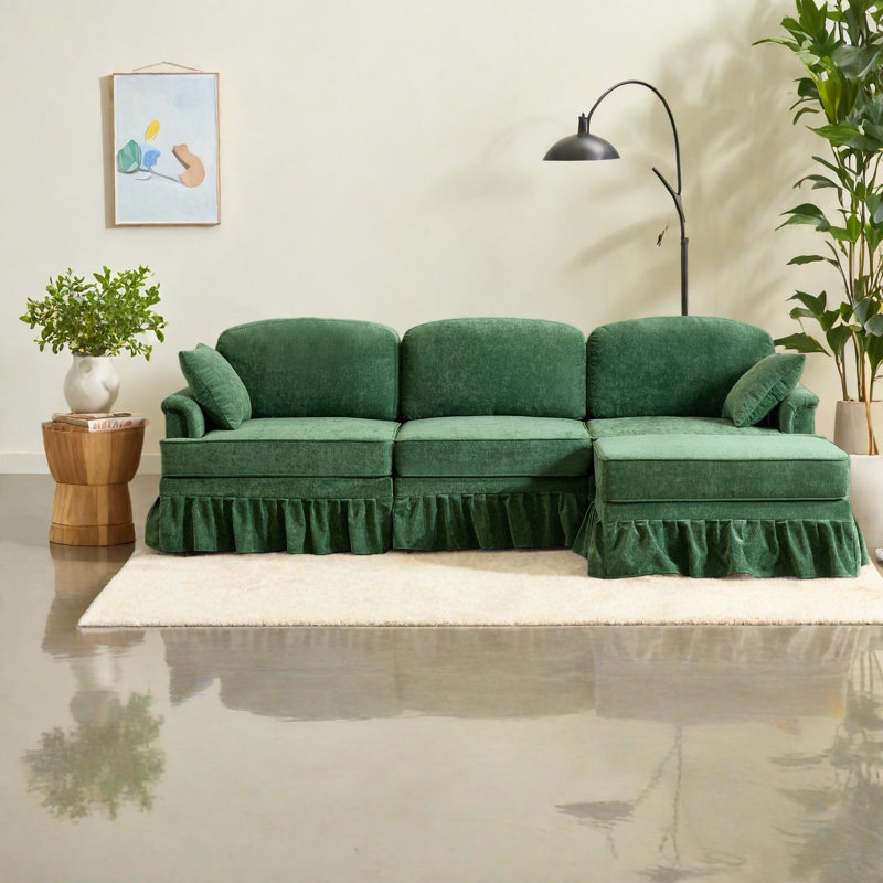 Canapé modulaire en chenille 103 pouces