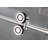 Langham XL 52 - 56" W x 80" H Sliding Frameless Shower Door with Frosted Glass-53048323