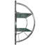 2 Piece Glass Floating Shelf with Towel Bar