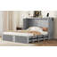 Lit escamotable avec tiroir et ensemble de prises et ports USB, structure de poulie-114201250-114201247