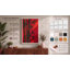 Crimson Bamboo Japandi - Wrapped Canvas-1309881762-1309881773
