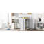 Lit mezzanine avec tiroirs, bureau et garde-robe-202601684-202601685