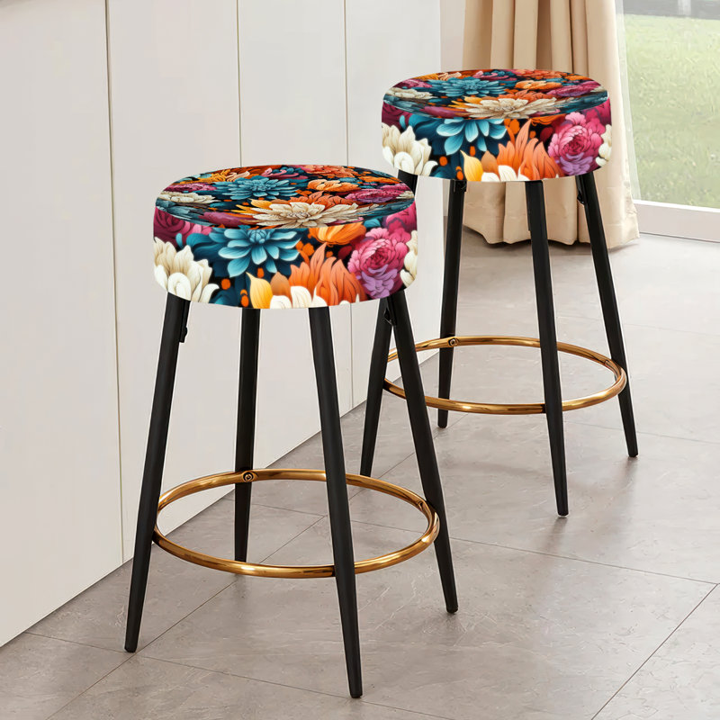 Ensemble de 2 tabourets de bar Recinos Poupart