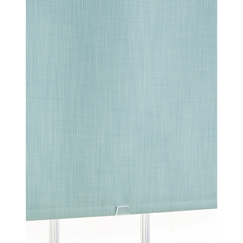 Room Darkening Roller Shade, 27"W x 64"L, Seafoam