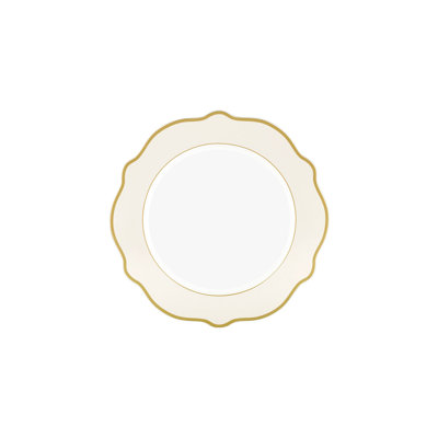 Elegant Dessert Plate Set (6 Pieces), Cream Color, 8.3 x 8.3 x 0.4 Inches | 100% Porcelain, Perfect for Serving Delicious Treats | Ideal for Special Occasions & Everyday Use, Stylish and Durable Design