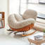 Chaise berçante moderne rembourrée-104438782