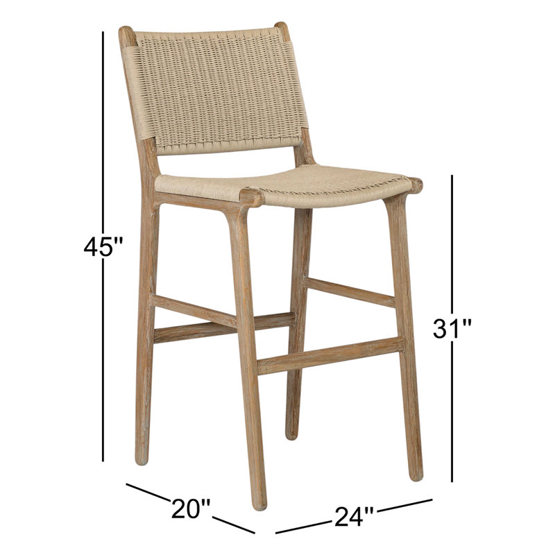 Sedona Outdoor Teak Bar Stool