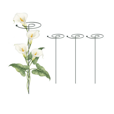 Spiral Style Metal Garden Plant Support Stakes