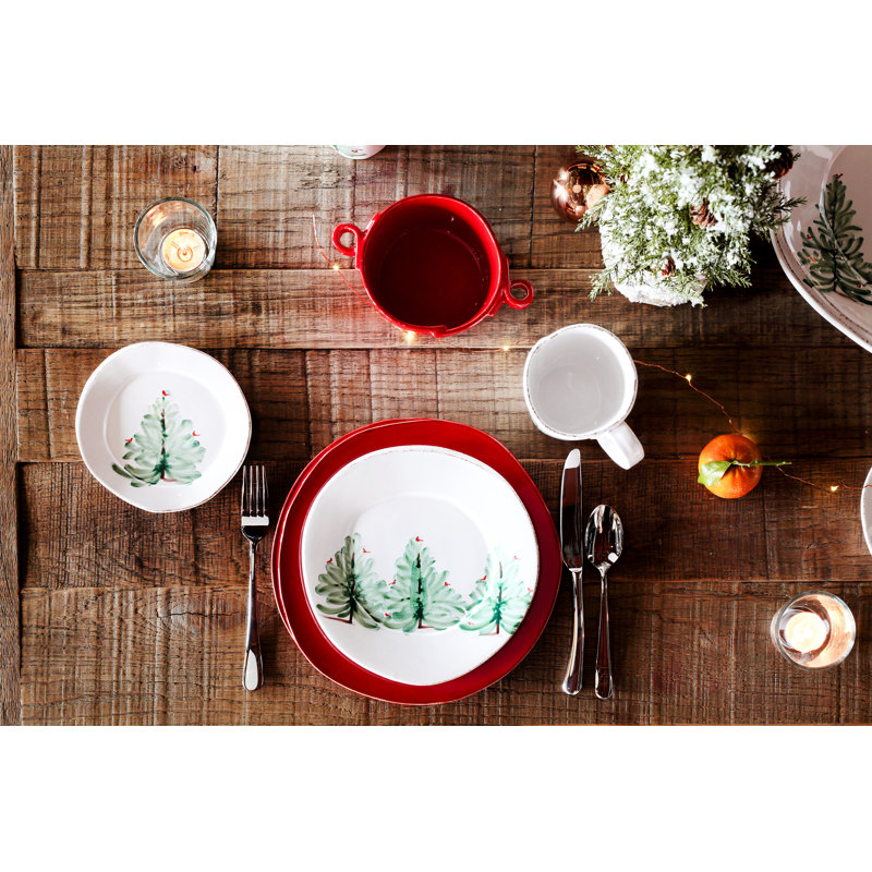 Lastra Holiday Handmade Stoneware Dinnerware Set