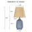 Kokenos Ceramic Table Lamp With Scallop Shade-1774942372