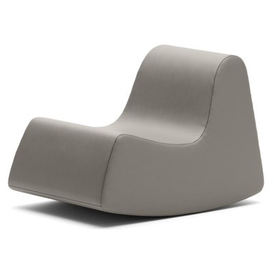 Jaxx Midtown Sensory Rocker Chair - Soft Foam Rocker For Active Sitting, Special Needs And Sensory Rooms - Vinyl, Charcoal