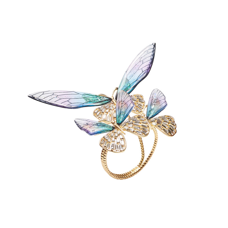 Flutter Napkin Ring in Lilac/Periwinkle in a Gift Box
