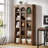 5-Tier Rustic Brown Farmhouse Arched Bookcase