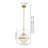 Gridora 1-Light Modern Industrial Single Pendant with Glass Globe Shade-2100141761