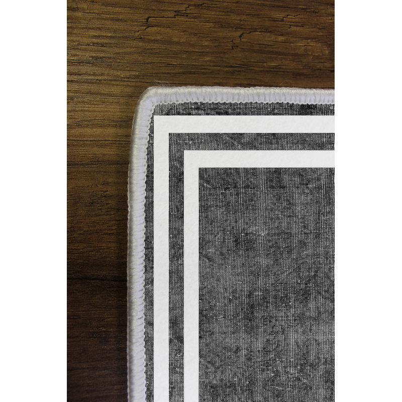 Eco-Friendly Hall Carpet, Dark Grey, 31.5 x 59.1 inches | 100% Polyester, 650g/m², 0.2 in Pile Height | Antibacterial & Machine Washable, Non-Slip PVC Dot Underside | Perfect for Home Entryway & Living Room Decor
