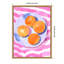 «Orangen auf Teller» par Ohkimiko, reproduction d'art sur toile encadrée
