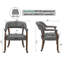 Chaise de poker avec accoudoirs pivotants capitonnés LUMera Collection Gris-2030762714-2030762709
