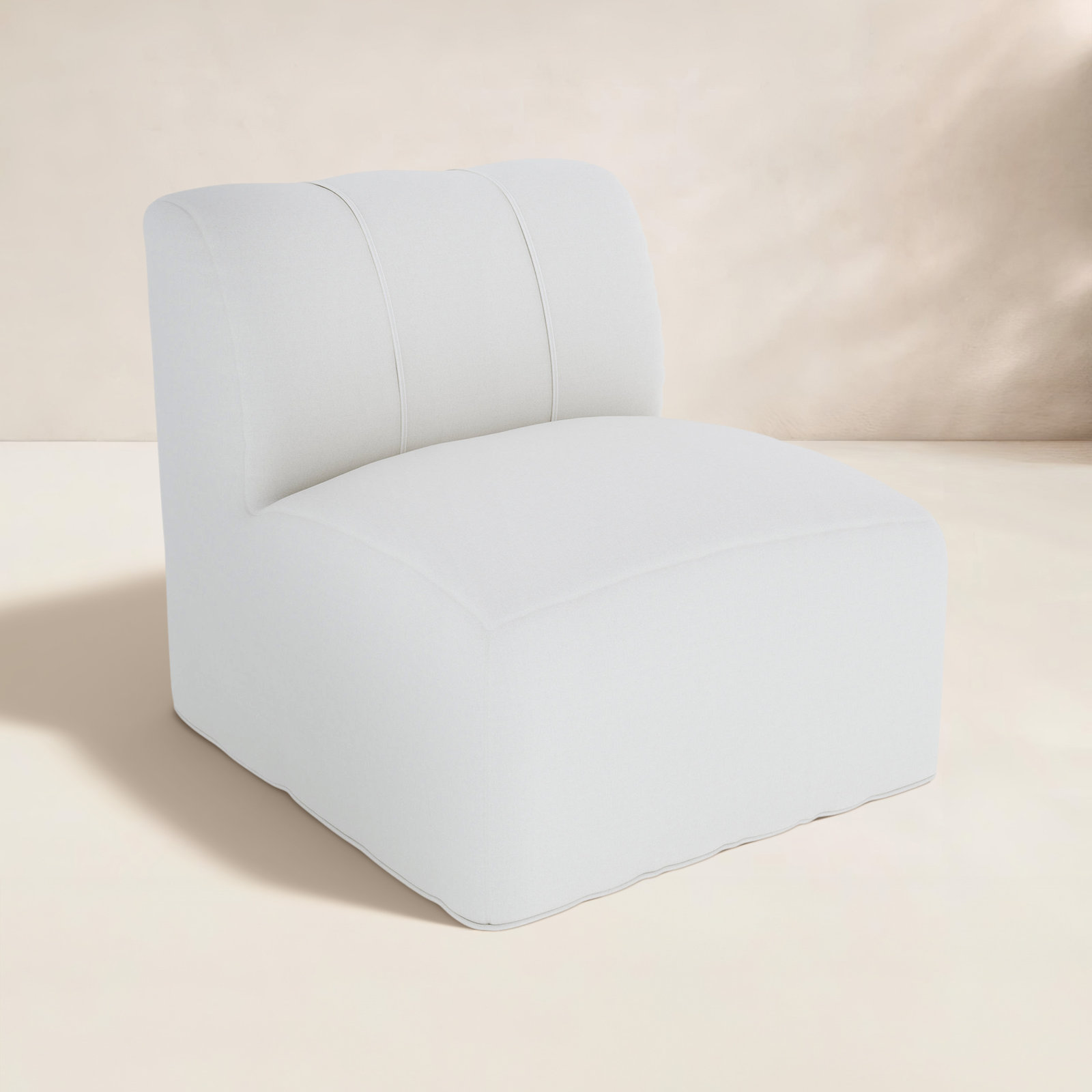 Praia Sunbrella® Patio Lounge Chair, Canvas White Sunbrella® Canvas