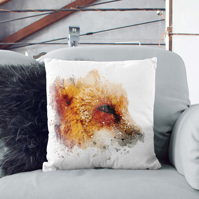 Square Cushion, 40cm H x 40cm W x 15cm D, Stone
