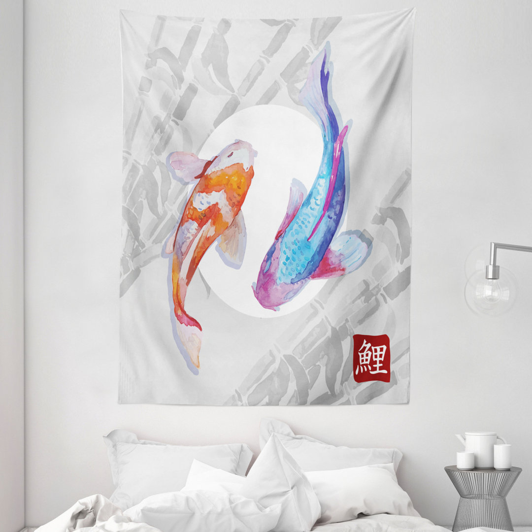 Wandbehang Koi Fisch