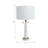 28" Moorestown Marble Table Lamp, White
