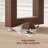 Solid Wood Console Table - 47.2 Inch Narrow Entryway Table, Walnut