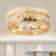 Heleena 19" Caged Enclosed Low Profile Crystal Ceiling Fan with Lights and Remote Control